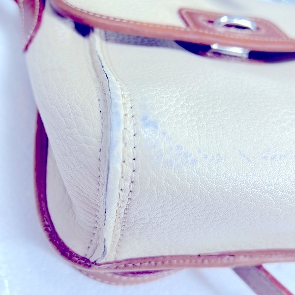 🦆 DOONEY & BOURKE AWL EAST WEST SMALL FLAP VINTAGE CREAM BRITISH TAN CROSSBODY - Picture 13 of 14